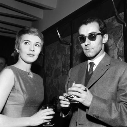 Effortless cool … Jean Seberg and Jean-Luc Godard.