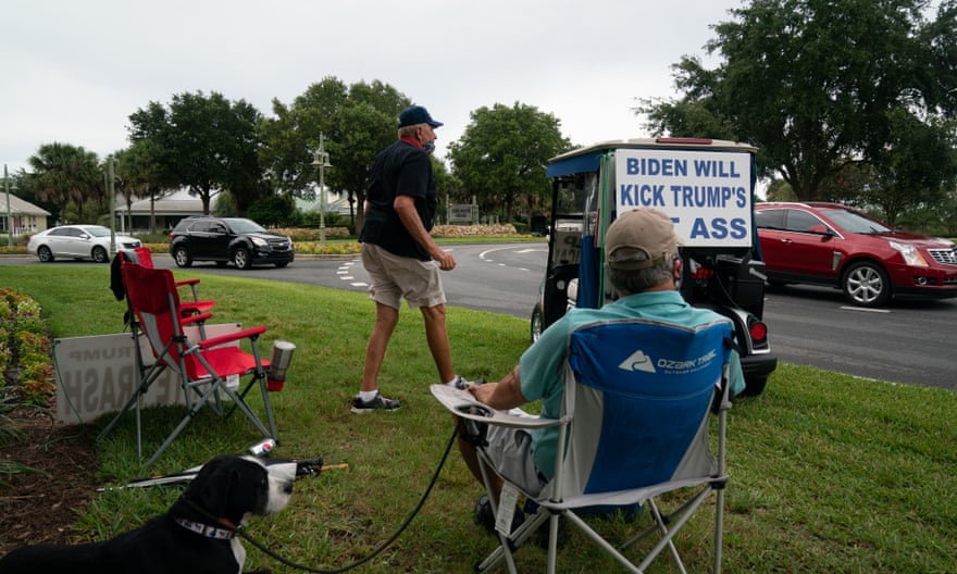 Ed McGinty, a 72-year-old retiree from Philadelphia living in the Trump stronghold retirement community The Villages in Florida, has been staging a daily protest against Donald Trump since his election in 2016.