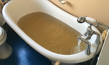 A bath belonging to a Pittsburgh resident. Pittsburgh discovered lead contamination in residents’ water almost a year ago, after the water utility switched chemicals it used to control metal corrosion. 