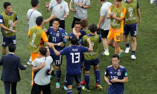 Japan Sneak Through To World Cup Last 16 Despite Poland Defeat World Cup 2018 The Guardian Poland Vs Japan World Cup 2022