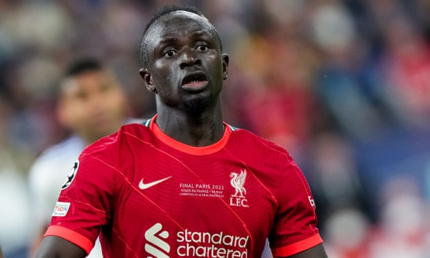 Sadio Mané pictured during Liverpool’s Champions League final defeat by Real Madrid.