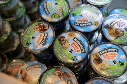 Ben & Jerry’s ice-cream tubs