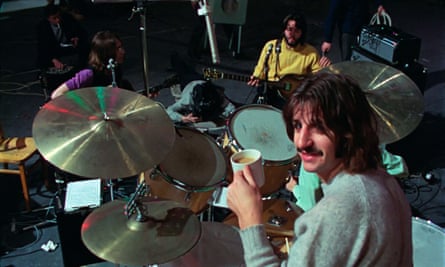A scene from The Beatles: Get Back.