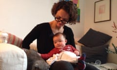 ‘I found myself swaying even when I wasn’t holding her’ … Dale Berning Sawa with baby Tsubamé in January 2014.