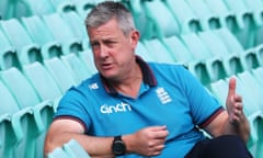 Ashley Giles speaking to the media at the Sydney Cricket Ground ahead of the fourth Ashes Test.