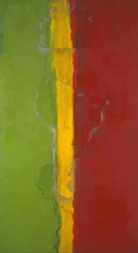 Who's Afraid of Barney Newman, 1968 by Frank Bowling.