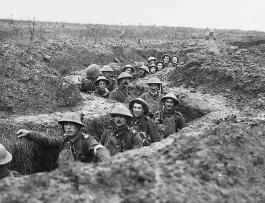The Royal Inniskilling Fusiliers during the Battle of Cambrai, 1917.
