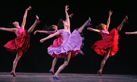 Georgina Pazcoguin, centre, in New York City Ballet’s West Side Story Suite, March 2008