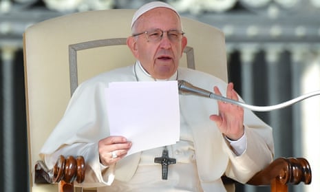 Pope Francis compares abortion to hiring a hitman | Abortion | The Guardian