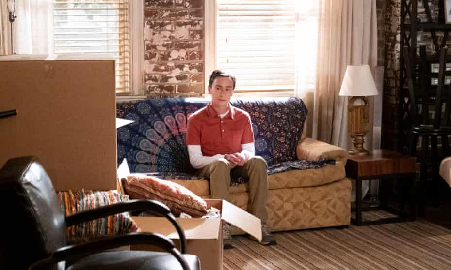 Home alone ... Keir Gilchrist as Sam Gardner in the first episode of Atypical, season four.