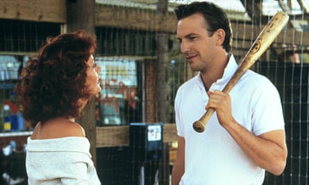 Susan Sarandon and Kevin Costner in Bull Durham.