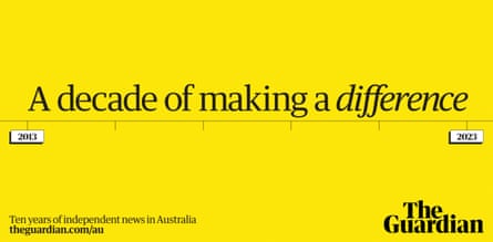 Guardian Australia 10th birthday creative