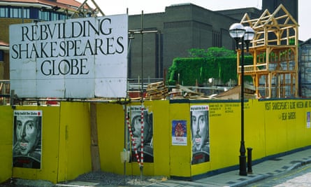 Building works at Shakespeare’s Globe.