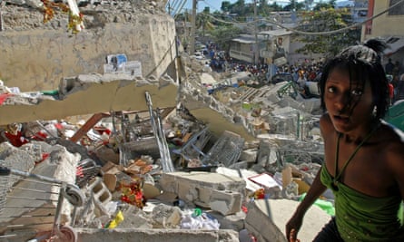 Destroyed buildings in Port-au-Prince, Haiti after the 2010 earthquake.