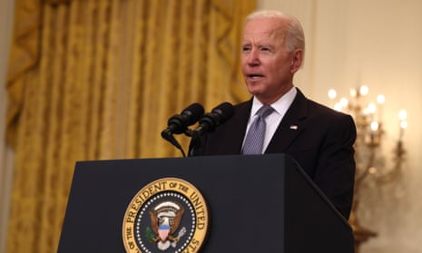 Joe Biden: ‘No ocean is wide enough, no wall is high enough to keep us safe. Rampant disease and death in other countries can destabilize them – those countries – and pose a risk to us as well.’