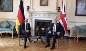 Boris Johnson and Olaf Scholz German Chancellor Olaf Scholz visit to London, UK - 08 Apr 2022