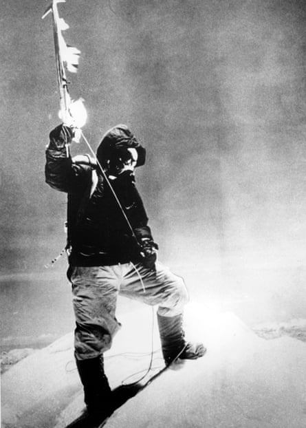Scoop … Morris’s report that Tenzing Norgay (pictured) and Edmund Hillary had conquered Everest was printed on the day of the Queen’s coronation in 1953.
