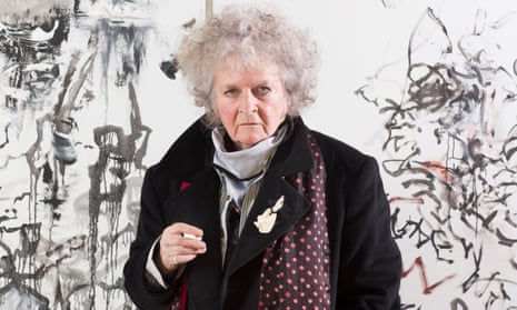 ‘A subject speaks through me. I’m not in control’ … Maggi Hambling at her new show.