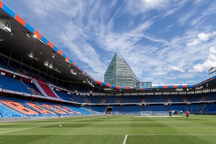 A view inside St Jakob-Park in Basel