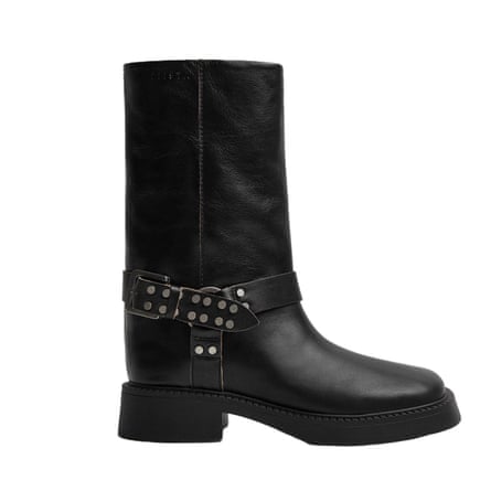 Miista Maitea Boots Black Brushed Leather