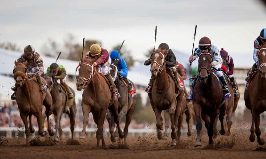 Action on the dirt from day two of the 2015 Breeders’ Cup.