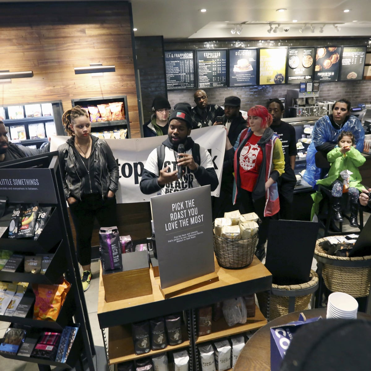 Starbucks To Close 8 000 Us Stores For Racial Bias Training Starbucks The Guardian Starbucks To Close 8 000 Us Stores For Racial Bias Training Starbucks The Guardian
