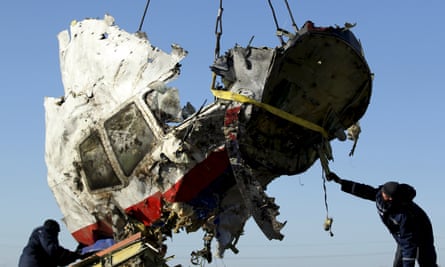 Wreckage from Malaysian airlines flight MH17.