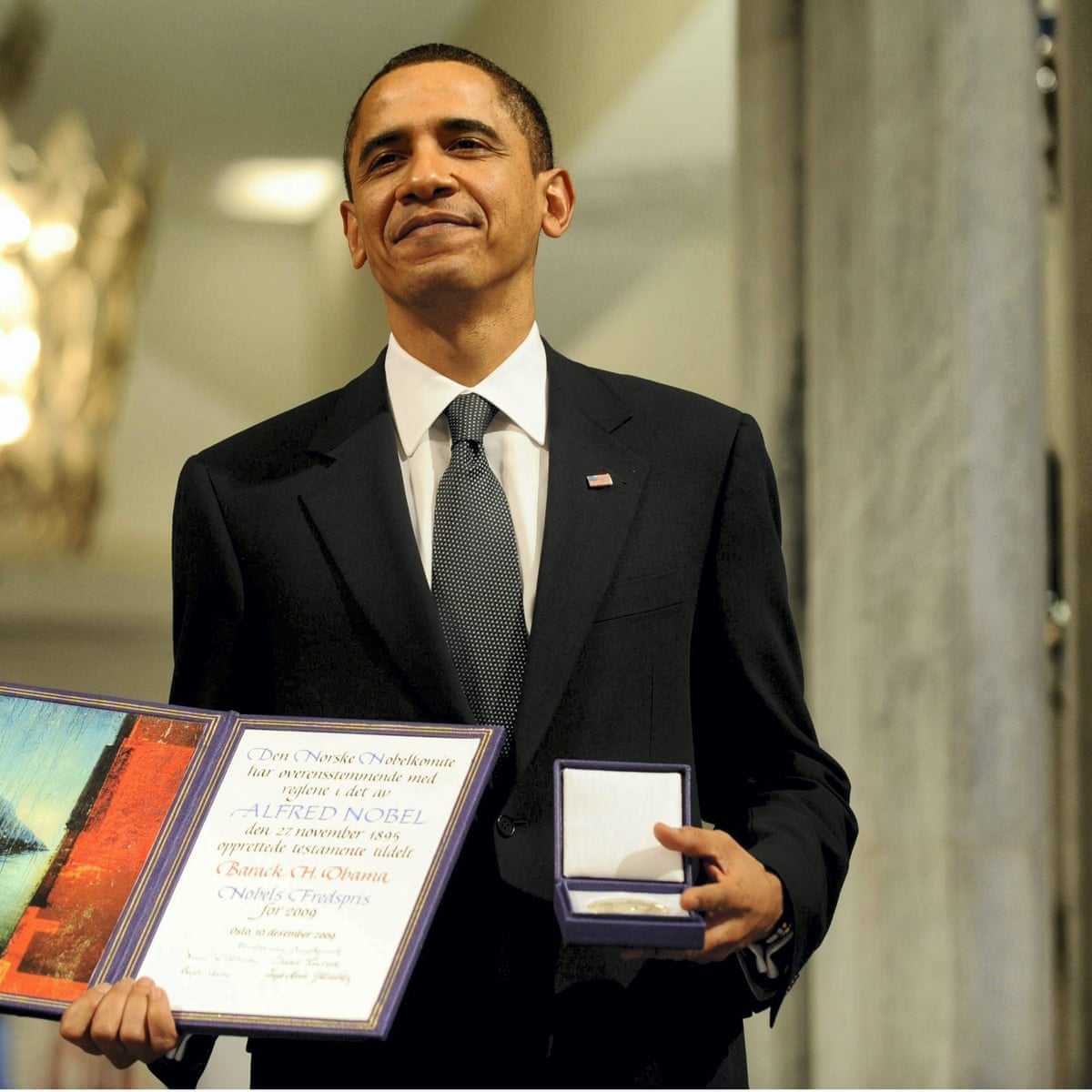Nobel Peace Prize Awarded To Barack Obama Nobel Peace Prize The Guardian