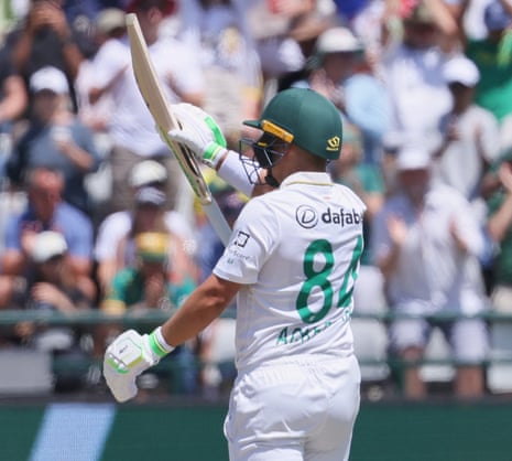 South Africa's Marques Ackerman celebrates his fifty