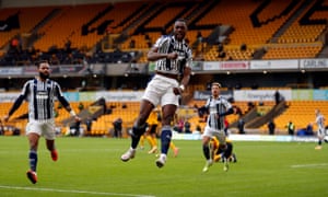 Wolves v west brom: premier lig - canlı! 6 west bromwich albion’dan semi ajayi, takımının ikinci golünü atmayı kutluyor.