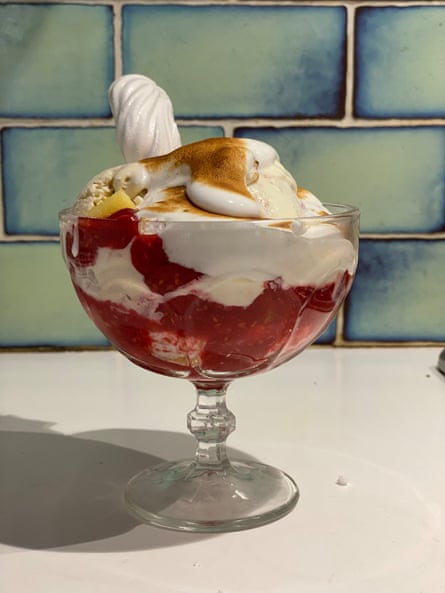 ‘Irresistible tangy sweetness’:Fortnum & Mason’s knickerbocker glory.