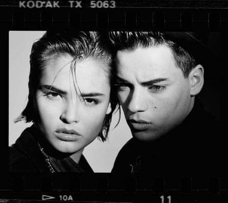 Nick Kamen, right, with Talisa Soto, in a Buffalo shoot from 1985.