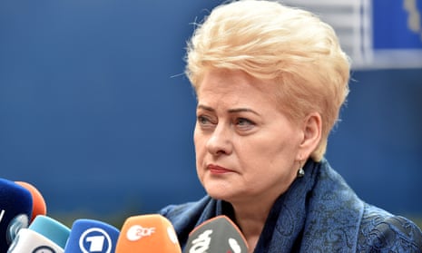 Lithuania’s pesident Dalia Grybauskaite.
