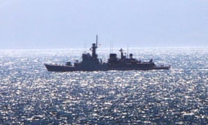 The Spanish vessel Infanta Cristina which was ordered out of British territorial waters off Gibraltar.