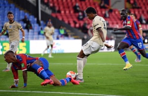 Rashford scores the opener for United.