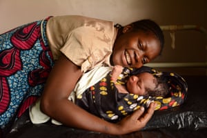 Sara with her newborn son at Bwaila hospital in Lilongwe. Every year in Malawi 120,000 babies are born premature and 28,300 newborns die or are stillborn