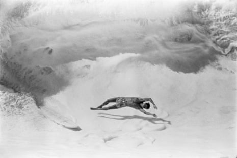‘We knew of no other wave like it’ … Fred wipes out on the Pipeline, at Oahu, Hawaii, in 1979.