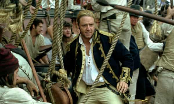 Russell Crowe in Peter Weir’s 2003, film of Master and Commander by Patrick O”Brian.
