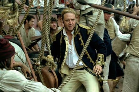 Russell Crowe as Jack Aubrey in the 2003 film Master and Commander (2.6). Photograph: Allstar Collection/20 Century Fox
