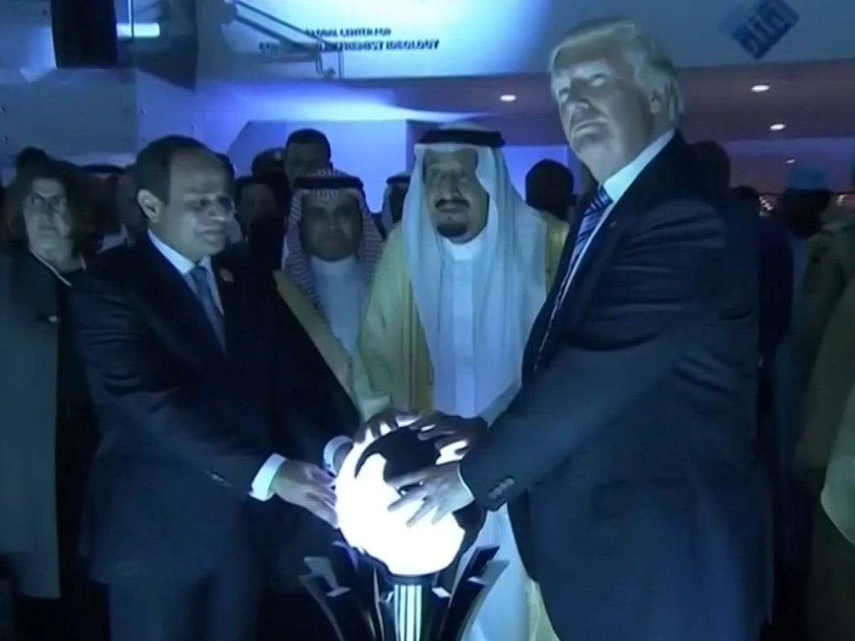 One orb, slightly used': MBS book reveals fate of Trump's mysterious Saudi sphere | US news | The Guardian