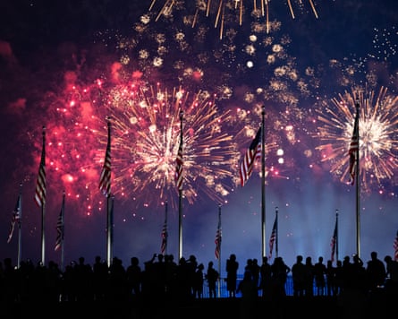 Fireworks over the National Mall during an Independence Day event honoring the nation’s 250th anniversary, Sunday, 5 July, 2026, in Washington.