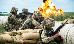 British soldiers on training manoeuvres in Canada. The committee said the UK’s manpower is inadequate bearing in mind the ‘range, complexity and potential concurrency’ of tasks.