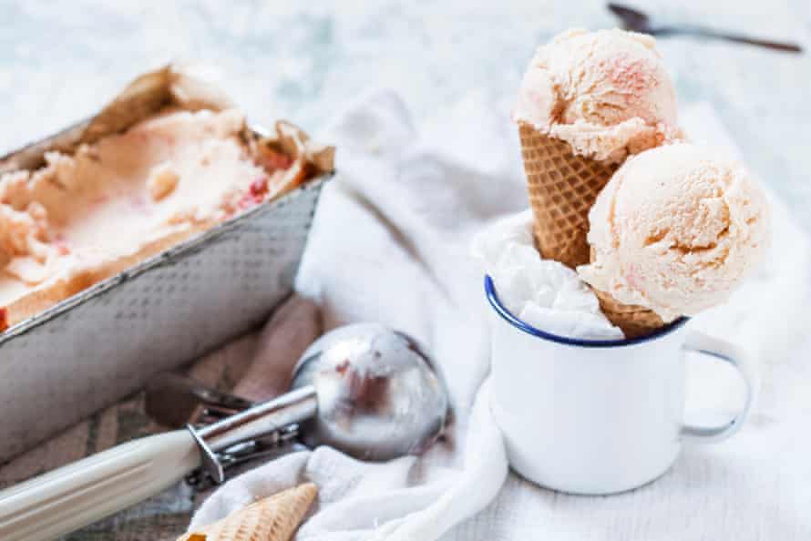Ice-cream, cone and scoop