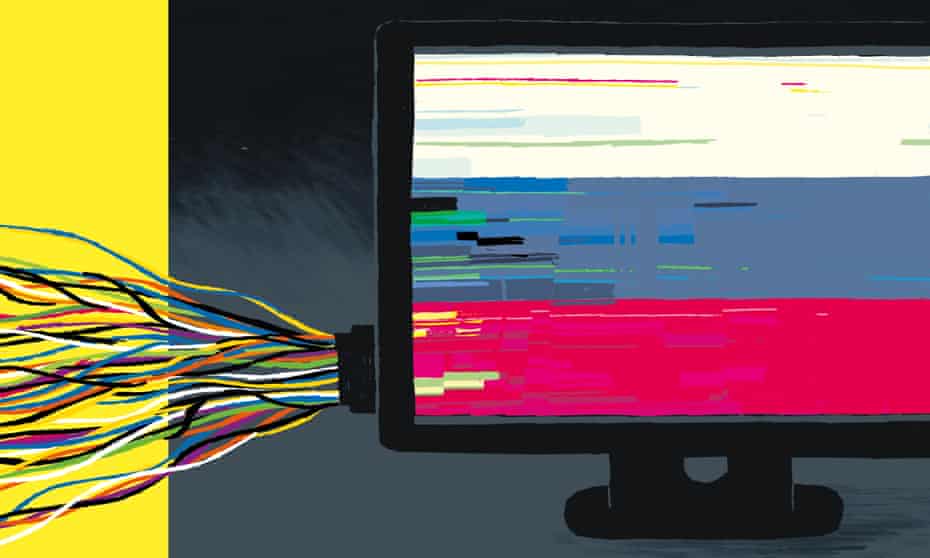 Illustration of a computer for a feature on hacking
