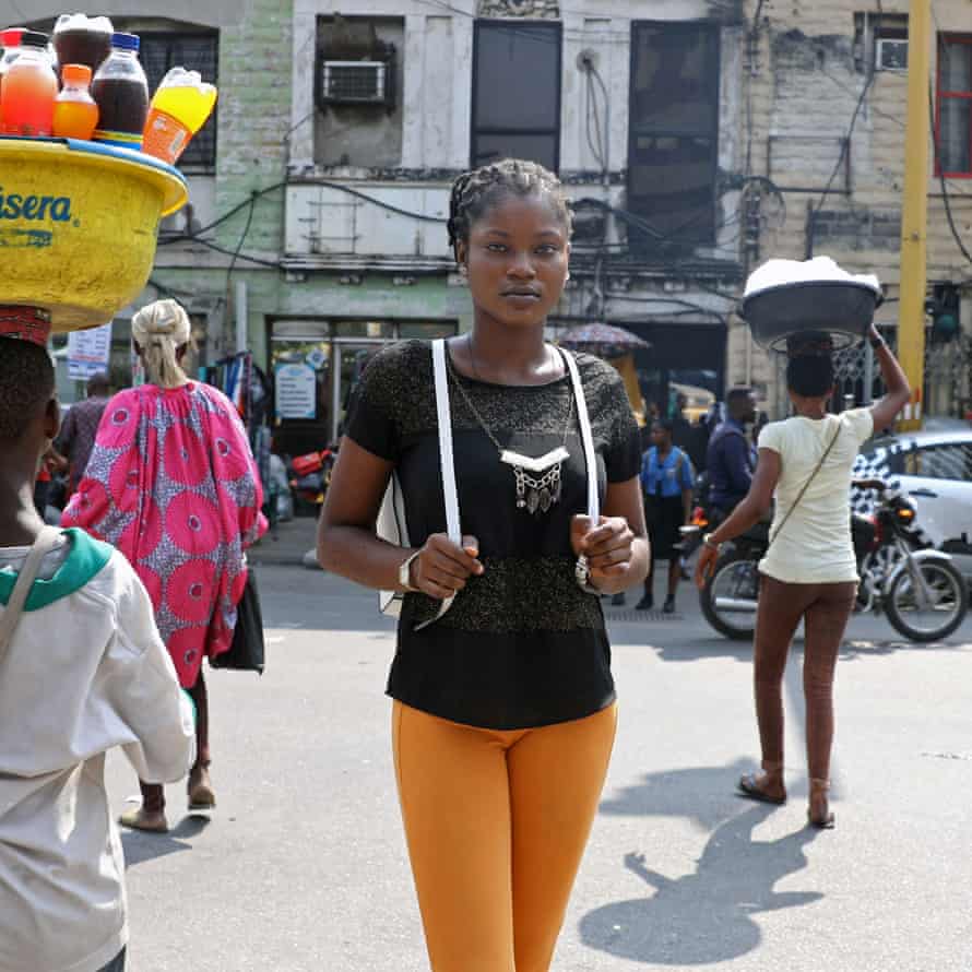Emmanuella Aiyeola, 19, a first-time voter, in Lagos, 6 February