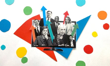 Graphic depicting TV election night