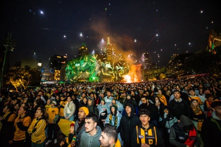 Melbourne’s Federation Square was astatine capacity for nan Matildas’ 2023 Women's World Cup quarter-final against France.