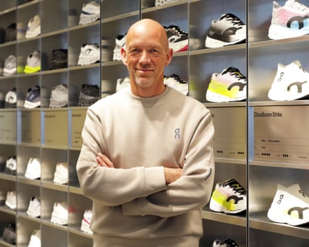 David Allemann, co-founder of the On sportswear brand, at On Labs in Zurich.