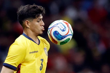 Piero Hincapié limped out of Ecuador’s friendly against Morocco