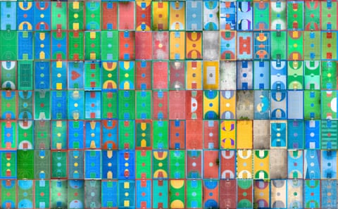 Hoop dreams … a collage of Austen Bell’s courts